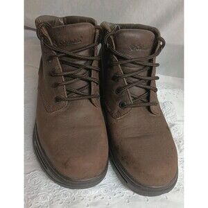 Columbia Pinedale Grove Mens Brown Leather Chukka 7.5 Boot Hiking Work Casual